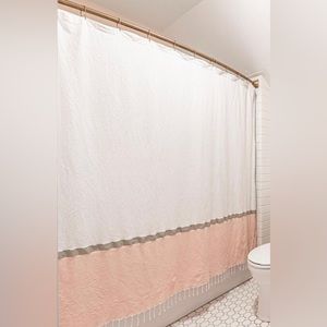 Project 62 Cloth Shower Curtain and Hooks